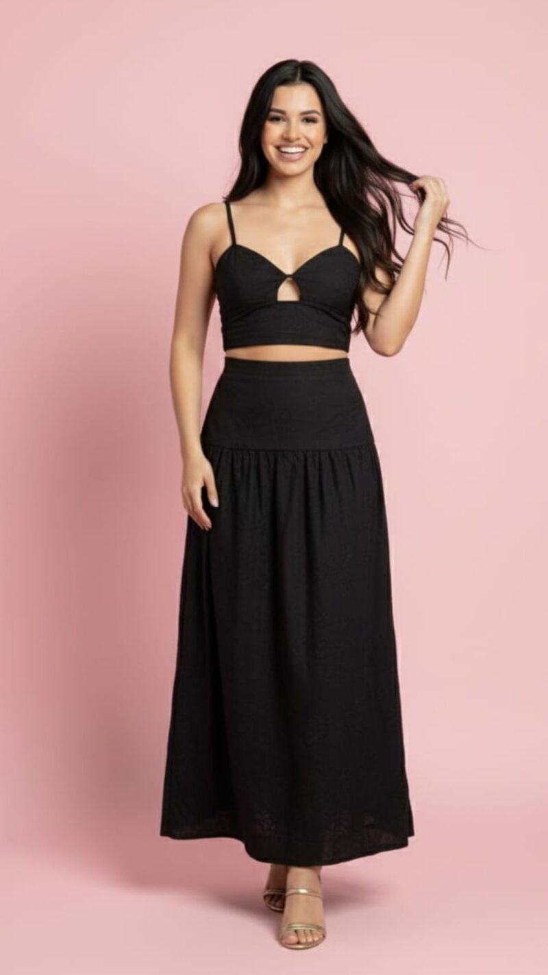 SET DE FALDA LARGA