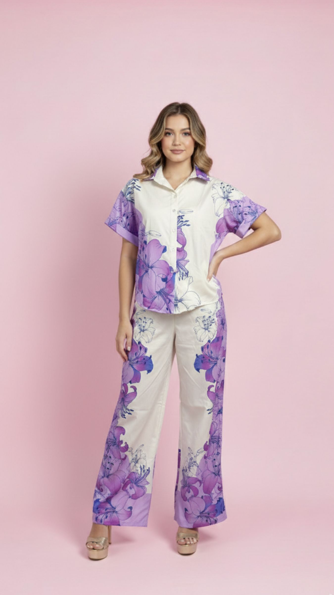 SET DE PANTALON LARGO