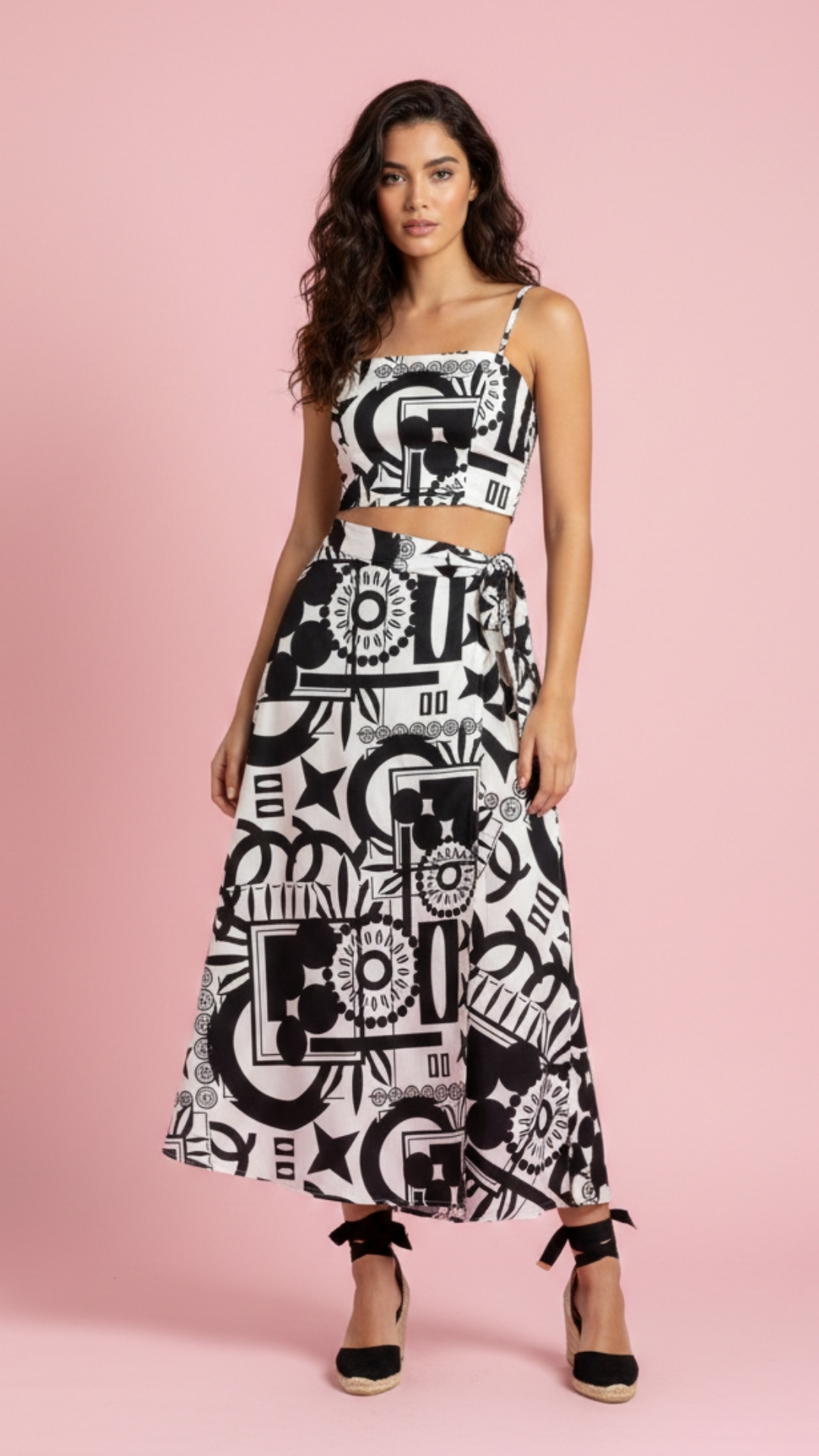 SET BLUSA Y FALDA LARGA DAMA