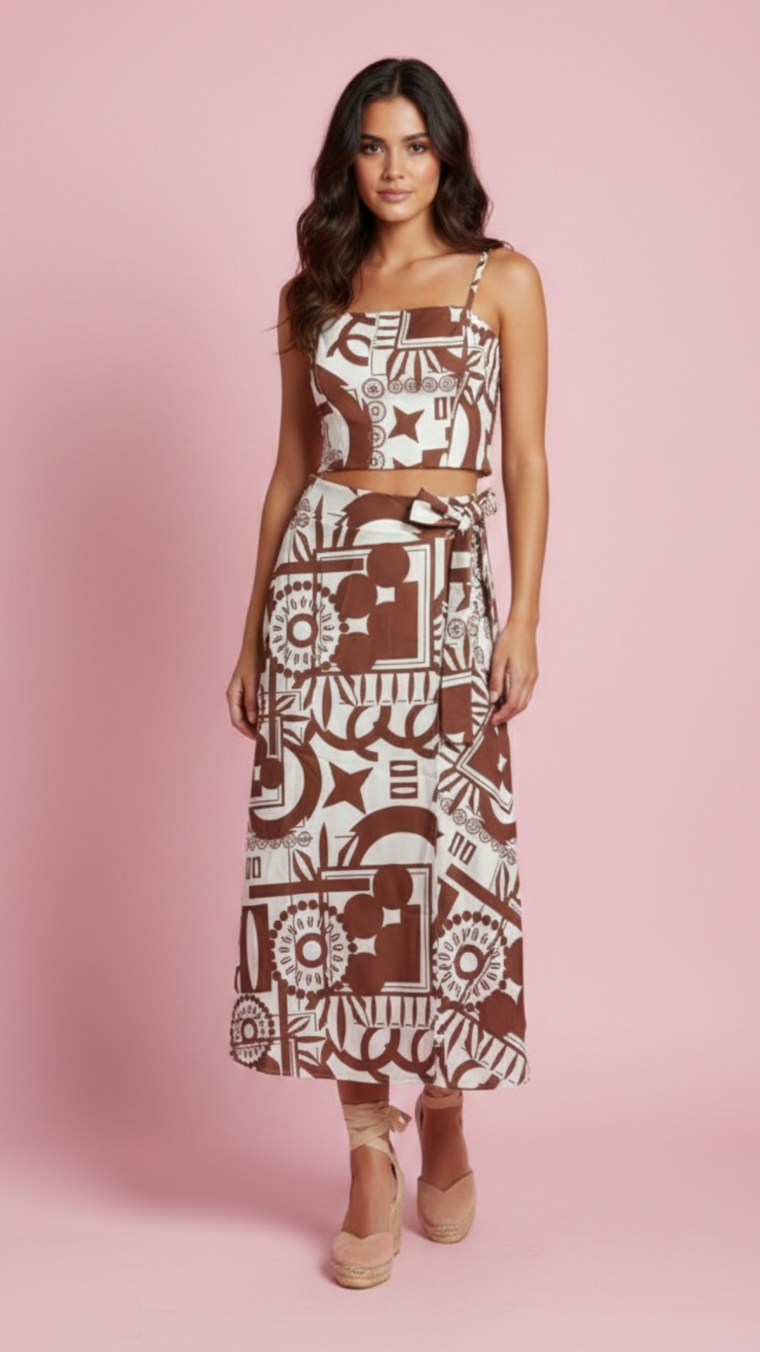 SET BLUSA Y FALDA LARGA DAMA