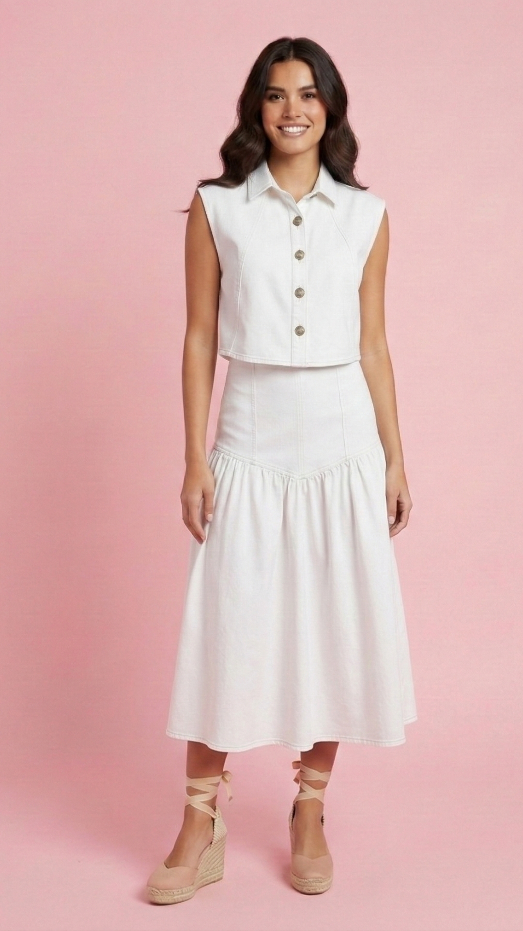 SET BLUSA Y FALDA LARGA DAMA