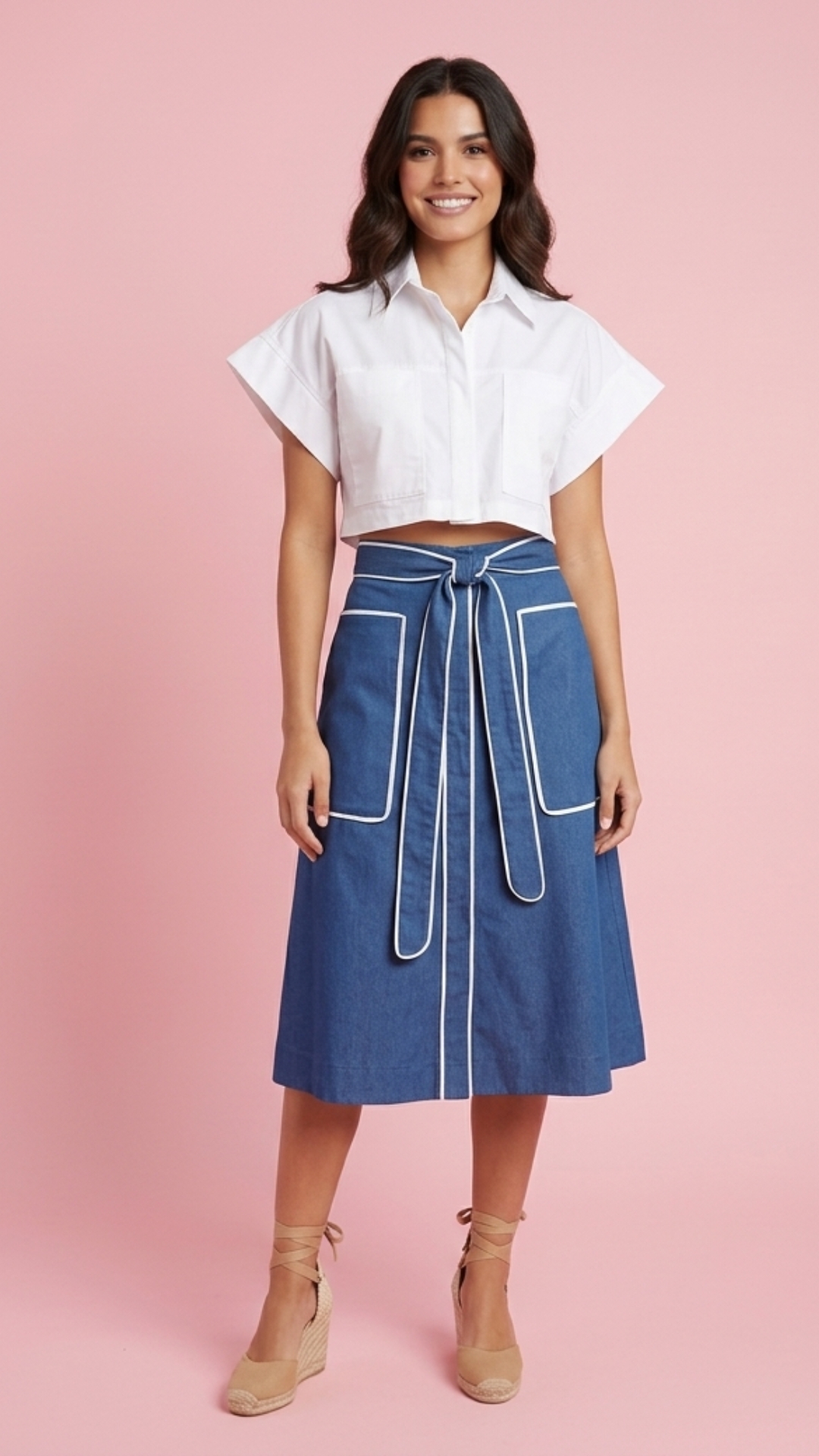 SET BLUSA Y FALDA LARGA DAMA