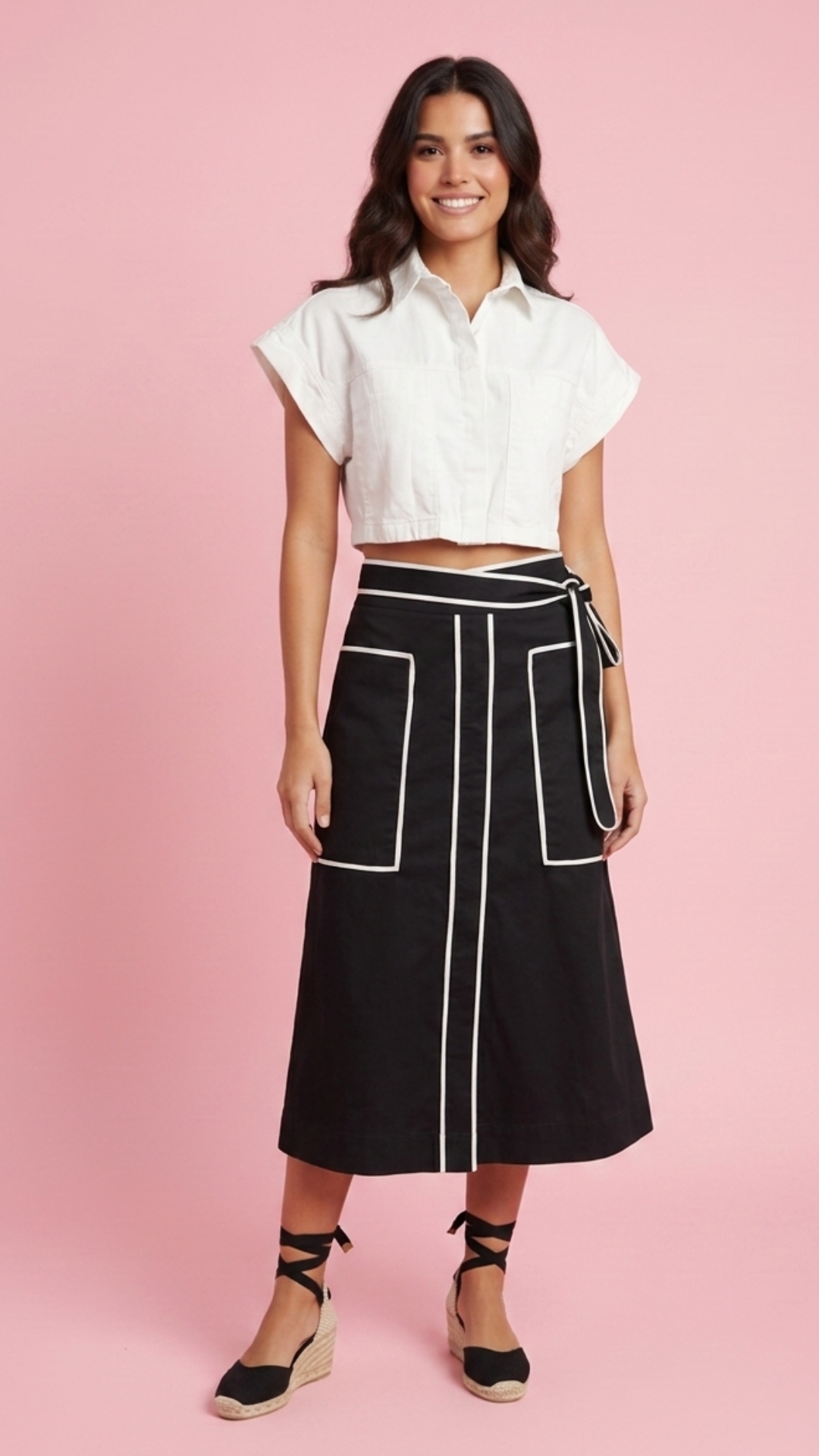 SET BLUSA Y FALDA LARGA DAMA