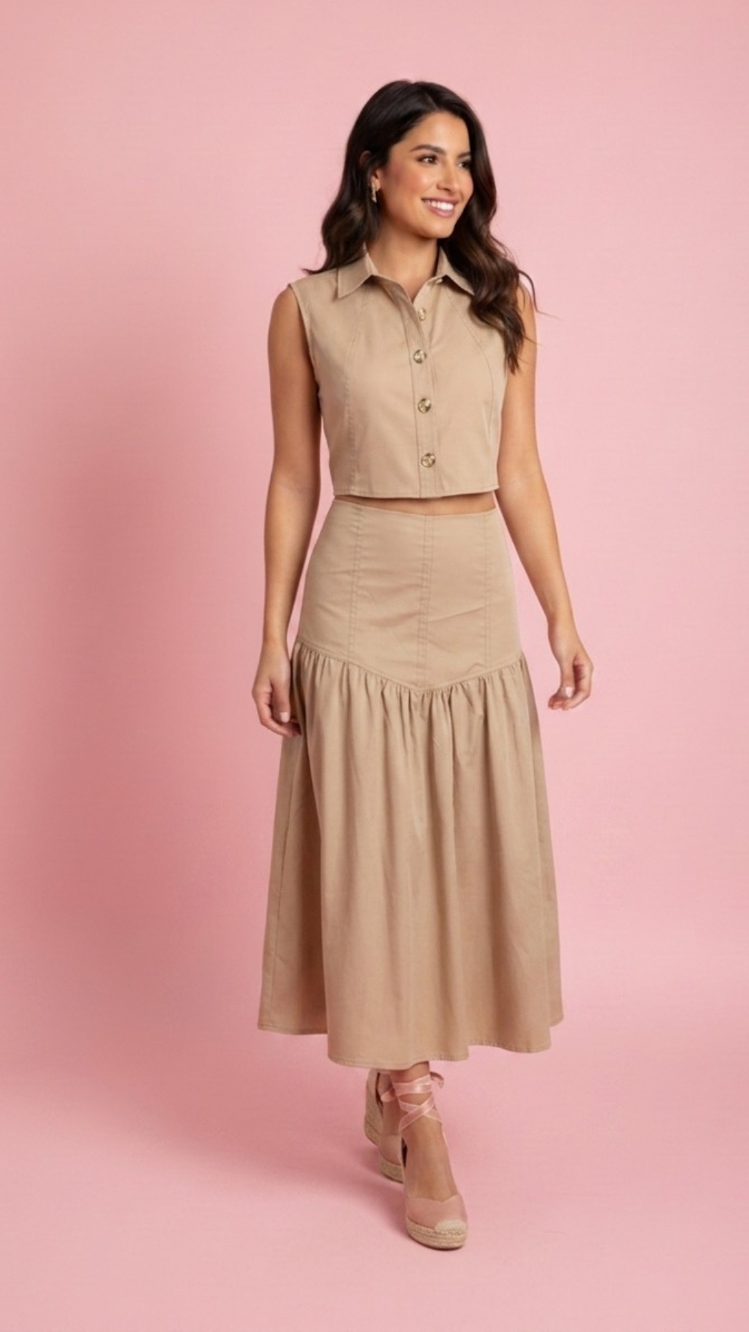 SET BLUSA Y FALDA LARGA DAMA