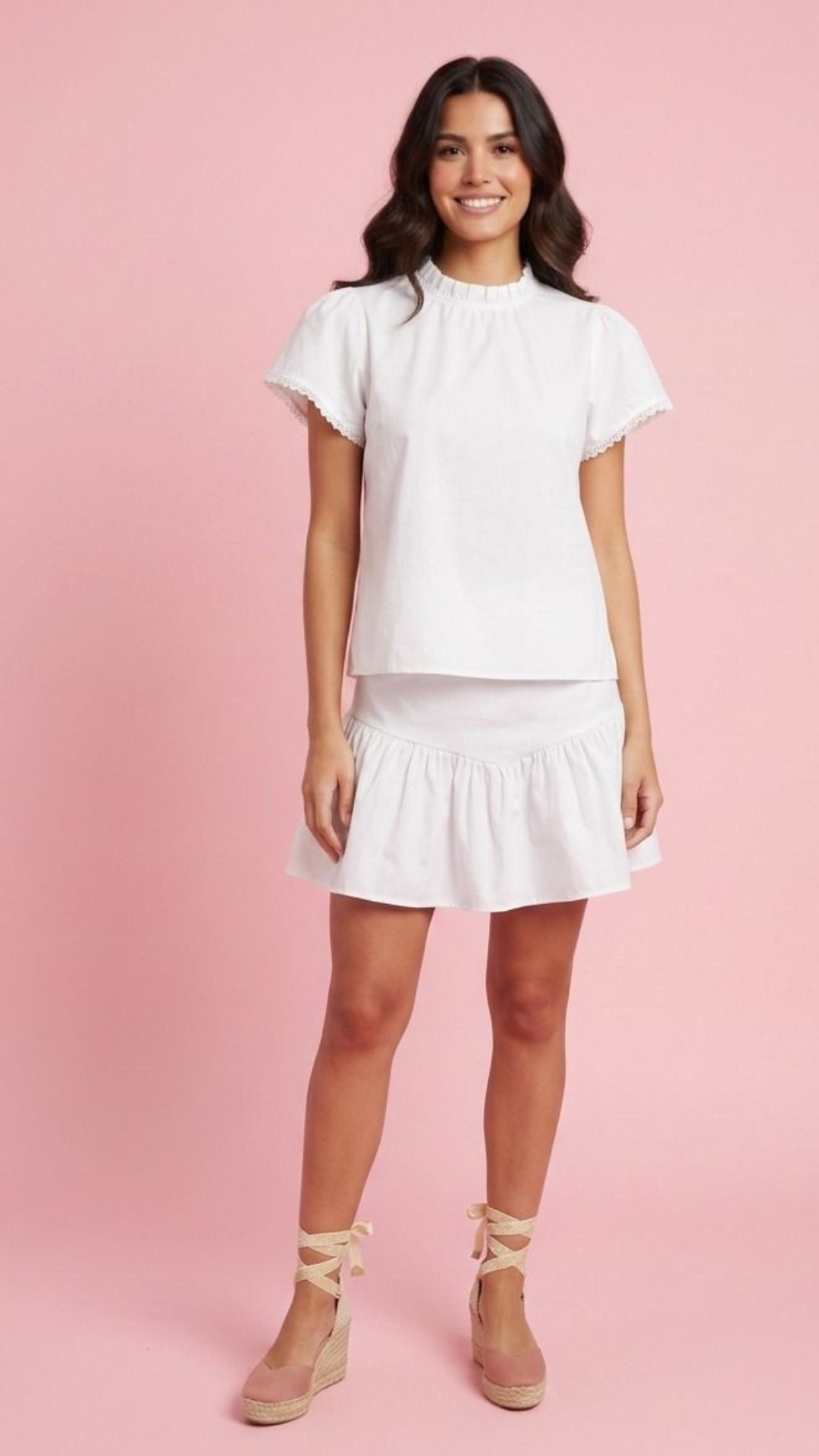 SET BLUSA Y FALDA CORTA DAMA