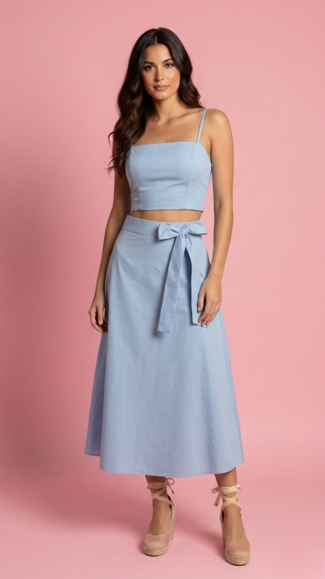 SET BLUSA Y FALDA LARGA DAMA