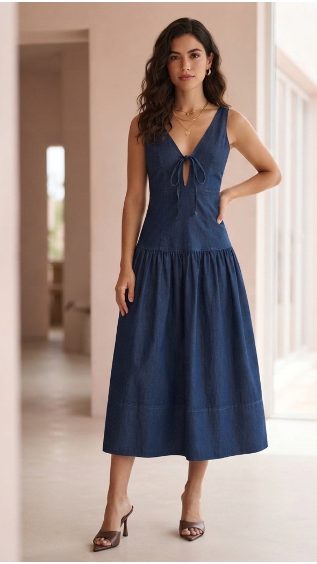VESTIDO MIDI DAMA
