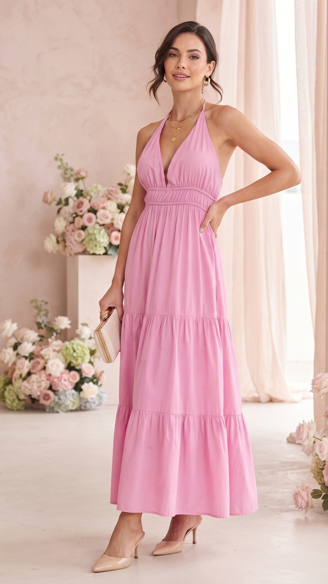 VESTIDO LARGO DAMA