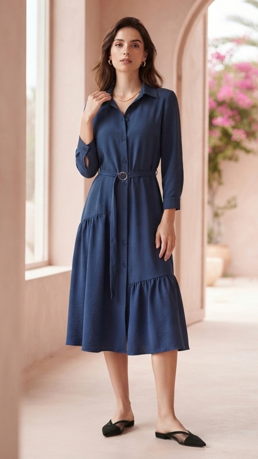 VESTIDO MIDI DAMA